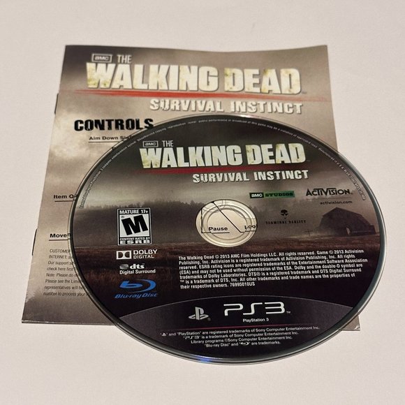 The Walking Dead Survival District Sony PS3 Playstation 3 Brad New Disc & Manual - Picture 1 of 2